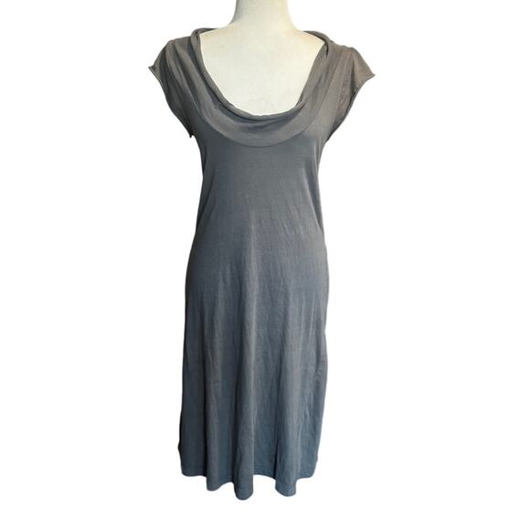 Prairie Underground Organic Cotton Cowl Neck Midi Dress Size S - Picture 2 of 7